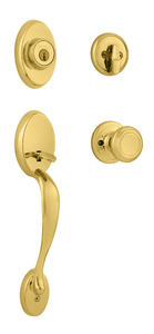 Chelsea Single Cylinder Handelset with Cameron Knob - by Kwikset